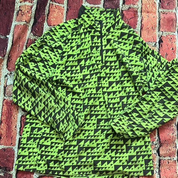Other - Green and Black Geometric Pattern Jacket